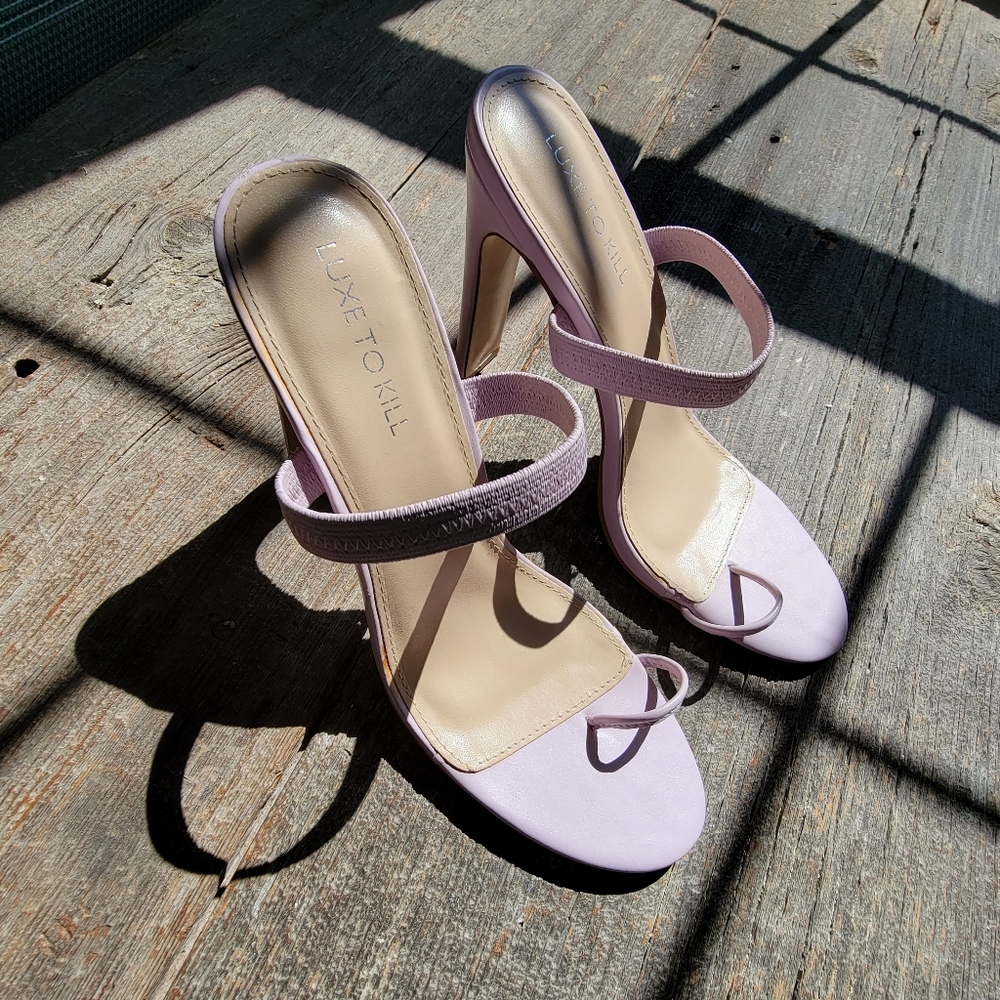 #HotGirlSummer Luxe to Kill Lilac Heeled Sandals